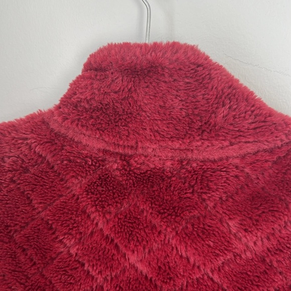 No Boundaries Furry Jacket Half Zip Kangaroo Pocket Fleece Coat Women’s Small - Picture 10 of 16